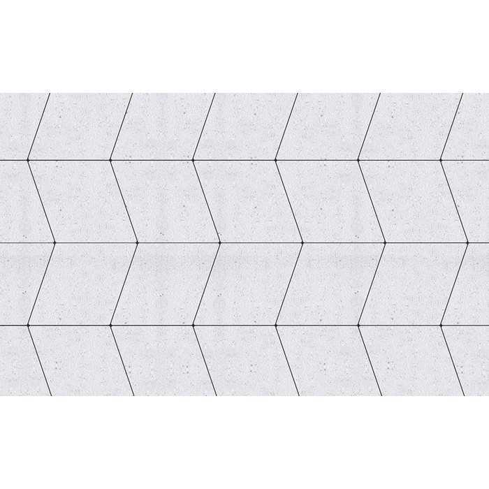 Плитка тротуарная Ромб Б.1.Р.8 Стоунмикс Белый